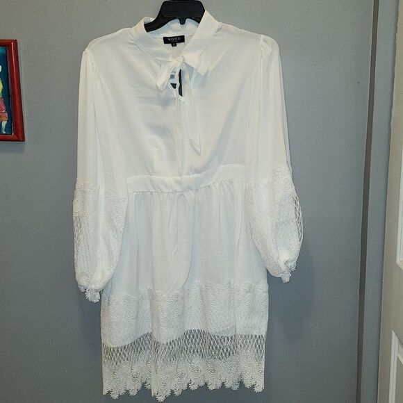 White Midi Dress   - Picture 1 of 8